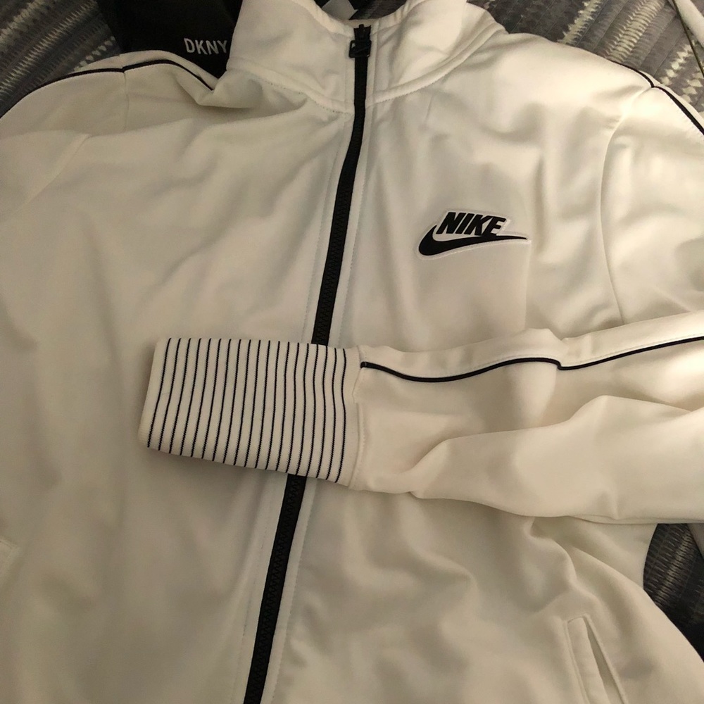 White Nike Track Jacket